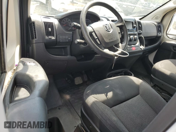 2019 Ram ProMaster Cargo with VIN 3C6TRVDG4KE543649, listed as a Copart auction lot 53811635 with 233,230 mi miles and Clean Title. Bid and sale history available at DreamBid. Image 8.