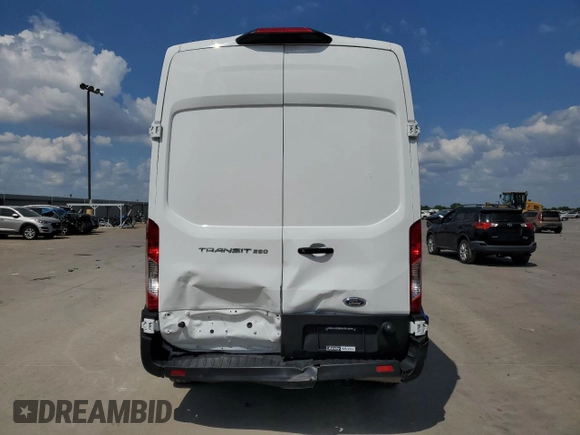 2023 Ford Transit Cargo with VIN 1FTBR2X88PKB38261, listed as a Copart auction lot 70617654 with 1,088 mi miles and Salvage Title. Bid and sale history available at DreamBid. Image 6.