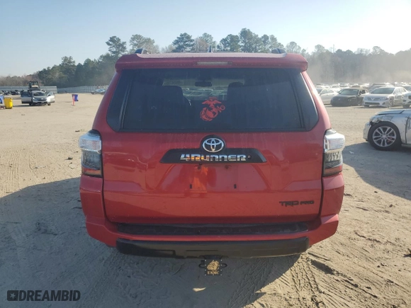2017 Toyota 4Runner SR5 with VIN JTEBU5JR7H5481169, listed as a Copart auction lot 48656785 with 58,755 mi miles and Non Repairable. Bid and sale history available at carsss.com. Image 6.
