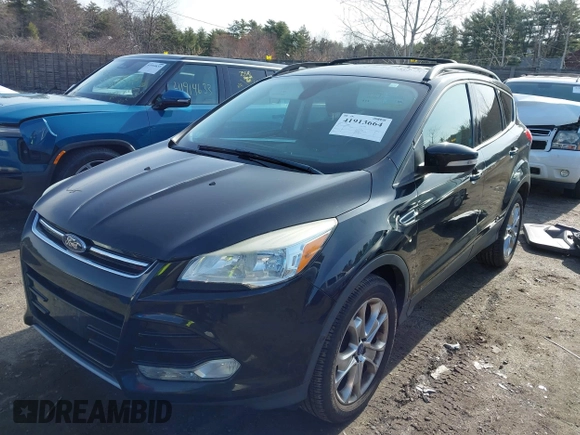 2013 Ford Escape SEL with VIN 1FMCU9H92DUB58858, listed as a IAAI auction lot 41913664 with 108,224 mi miles. Bid and sale history available at carsss.com. Image 2.