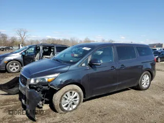 2016 Kia Sedona LX with VIN KNDMB5C16G6085320, listed as a Copart auction lot 51260455 with 142,034 mi miles and Salvage Title. Bid and sale history available at carsss.com. Image 1.