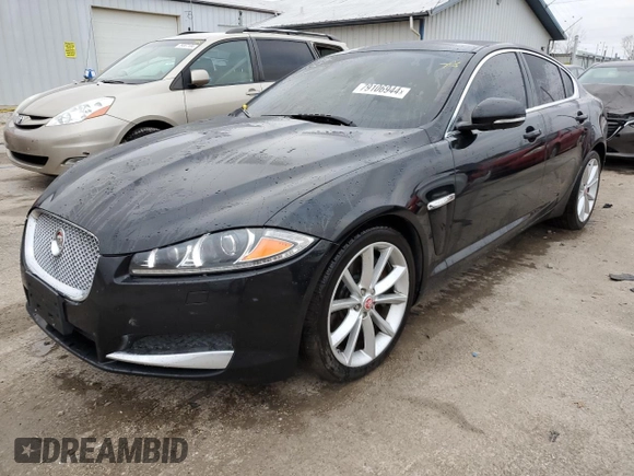 2015 Jaguar XF V6 Portfolio with VIN SAJWA0F78F8U87018, listed as a Copart auction lot 79106944 with 108,752 mi miles and Salvage Title. Bid and sale history available at carsss.com. Image 1.