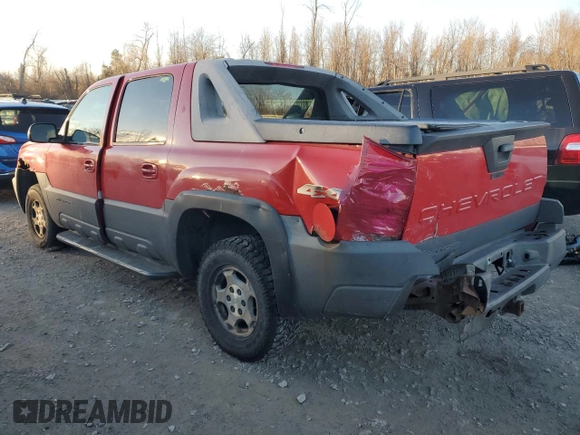 2004 Chevrolet Avalanche Z71 with VIN 3GNEK12T84G203109, listed as a Copart auction lot 80121304 with 150,453 mi miles and Salvage Title. Bid and sale history available at DreamBid. Image 2.