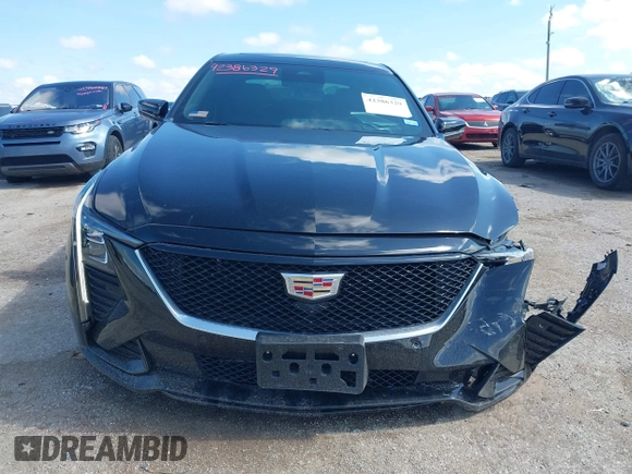 2025 Cadillac CT5 Sport с VIN 1G6DP5RK3S0100470, выставлен на аукционе IAAI как лот 42386329 с пробегом 6 143 миль миль и . История ставок и продаж доступна на DreamBid. Изображение 13.