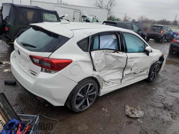 2020 Subaru Impreza Special Sports with VIN 4S3GTAL66L3734575, listed as a Copart auction lot 86850874 with 33,161 mi miles and Non repairable. Bid and sale history available at DreamBid. Image 3.