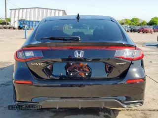 2023 Honda Civic Sport with VIN 19XFL2H82PE013762, listed as a Copart auction lot 52256325 with 26,532 mi miles and Salvage Title. Bid and sale history available at DreamBid. Image 6.