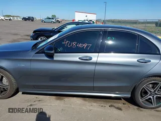 2018 Mercedes-Benz C 43 AMG with VIN 55SWF6EBXJU265001, listed as a IAAI auction lot 42184097 with 50,800 mi miles and . Bid and sale history available at DreamBid. Image 14.