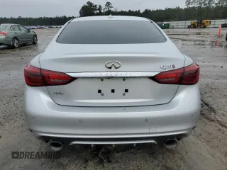 2020 Infiniti Q50 Red Sport 400 with VIN JN1FV7AR6LM660612, listed as a Copart auction lot 86182594 with 82,737 mi miles and Salvage Title. Bid and sale history available at carsss.com. Image 6.