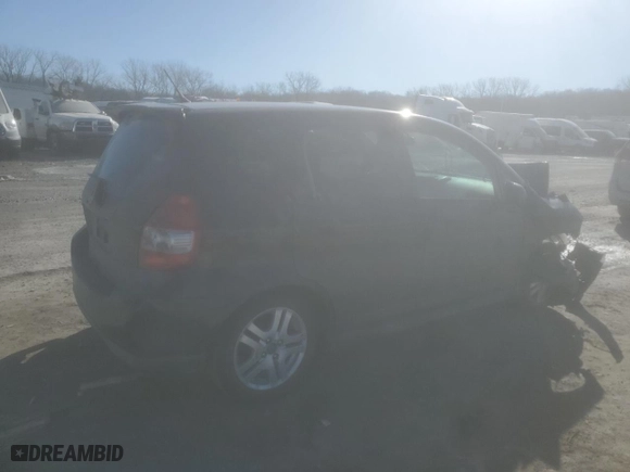 2008 Honda Fit Sport with VIN JHMGD37698S057231, listed as a Copart auction lot 42829565 with 0 mi miles and Salvage Title. Bid and sale history available at carsss.com. Image 3.