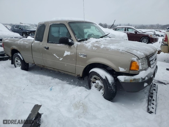 2003 Ford Ranger XL Fleet with VIN 1FTYR44V03PB08555, listed as a Copart auction lot 88997345 with 113,626 mi miles and Clean Title. Bid and sale history available at carsss.com. Image 4.