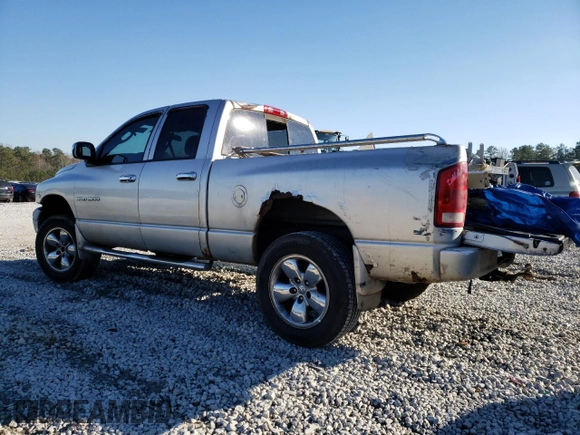 2005 Dodge 1500 SLT z VIN 1D7HU18DX5S312543, wystawiony jako Copart lot #52476795 z przebiegiem 305 437 mil mil oraz Nie do naprawy • Non repairable. Historia ofert i sprzedaży dostępna na DreamBid. Obrazek 2.