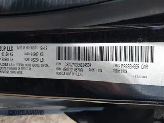 2014 Dodge Avenger SE with VIN 1C3CDZAG3EN104594, listed as a IAAI auction lot 42561392 with 129,208 mi miles and . Bid and sale history available at DreamBid. Image 9.