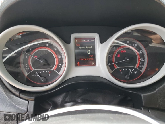2014 Dodge Journey R/T z VIN 3C4PDDFG6ET262355, wystawiony jako Copart lot #56803935 z przebiegiem 99 562 mil mil oraz Szkoda całkowita • Salvage title. Historia ofert i sprzedaży dostępna na DreamBid. Obrazek 9.