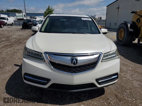2015 Acura MDX Technology with VIN 5FRYD4H46FB004987, listed as a Copart auction lot 62173925 with 236,359 mi miles and Salvage title. Bid and sale history available at DreamBid. Image 5.