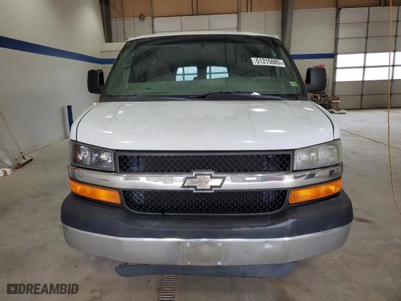 2009 Chevrolet Express Passenger with VIN 1GAHG39K091164479, listed as a Copart auction lot 51215085 with 155,435 mi miles and Salvage Title. Bid and sale history available at carsss.com. Image 5.