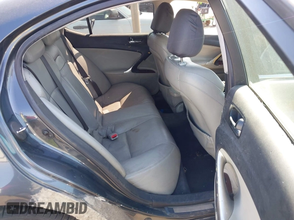 2008 Lexus IS 350 with VIN JTHBE262182015359, listed as a IAAI auction lot 42163653 with 202,764 mi miles and . Bid and sale history available at DreamBid. Image 8.