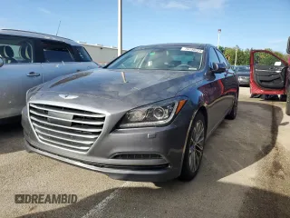 2015 Hyundai Genesis 3.8L with VIN KMHGN4JE7FU022415, listed as a Copart auction lot 74740224 with 0 mi miles and Salvage Title. Bid and sale history available at carsss.com. Image 1.