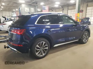 2022 Audi Q5 S line Premium with VIN WA1GAAFY2N2108169, listed as a Copart auction lot 51763745 with 53,698 mi miles and Salvage Title. Bid and sale history available at carsss.com. Image 3.