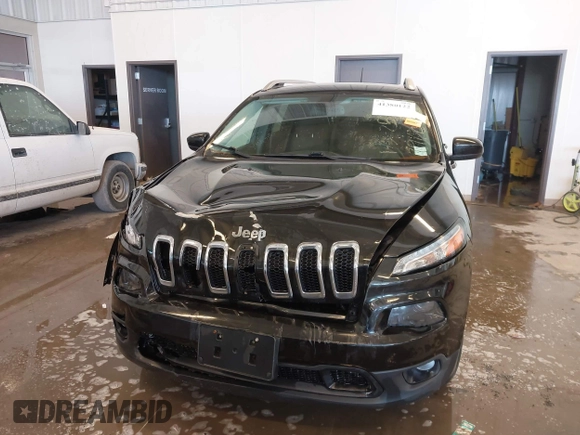 2015 Jeep Cherokee Latitude with VIN 1C4PJLCB9FW536767, listed as a IAAI auction lot 41380122 with 192,535 mi miles. Bid and sale history available at carsss.com. Image 12.