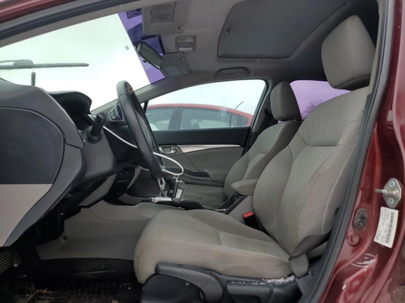 2014 Honda Civic LX z VIN 2HGFB2F50EH041784, wystawiony jako Copart lot #41696415 z przebiegiem 206 045 mil mil oraz Szkoda całkowita • Salvage title. Historia ofert i sprzedaży dostępna na DreamBid. Obrazek 7.