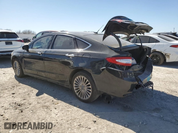 2014 Ford Fusion Titanium with VIN 3FA6P0K99ER196485, listed as a Copart auction lot 48334925 with 202,655 mi miles and Salvage Title. Bid and sale history available at carsss.com. Image 2.