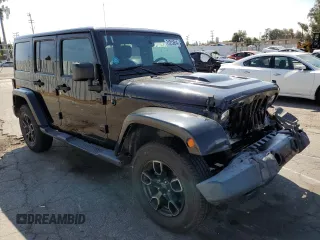 2018 Jeep Wrangler JK Unlimited Altitude with VIN 1C4BJWEG5JL820816, listed as a Copart auction lot 71212614 with 76,630 mi miles and Salvage Title. Bid and sale history available at carsss.com. Image 4.