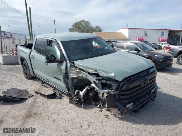 2024 Toyota Tundra 4WD SR5 with VIN 5TFLA5DB8RX210143, listed as a IAAI auction lot 41358792 with 12,255 mi miles. Bid and sale history available at carsss.com. Image 1.
