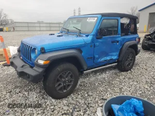 2024 Jeep Wrangler Sport S z VIN 1C4PJXAN9RW101014, wystawiony jako Copart lot #85919194 z przebiegiem 13 666 mil mil oraz Szkoda całkowita • Salvage title. Historia ofert i sprzedaży dostępna na DreamBid. Obrazek 1.