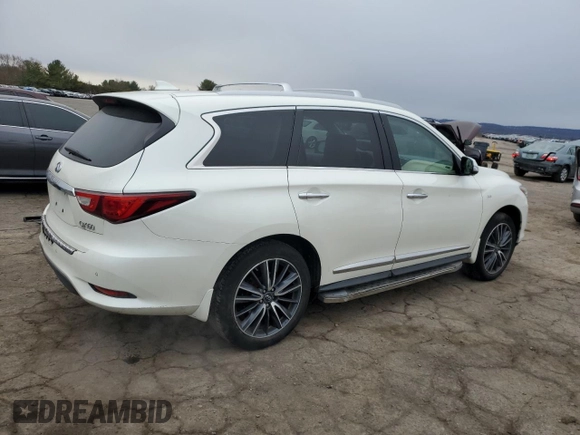 2017 Infiniti QX60 with VIN 5N1DL0MM5HC530475, listed as a Copart auction lot 50774405 with 146,553 mi miles and Salvage Title. Bid and sale history available at carsss.com. Image 3.