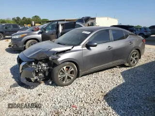 2021 Nissan Sentra SV with VIN 3N1AB8CV1MY258966, listed as a Copart auction lot 53817915 with 71,357 mi miles and Salvage title. Bid and sale history available at DreamBid. Image 1.