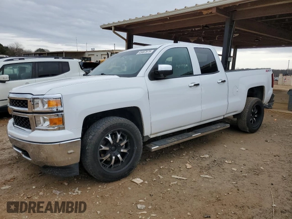 2014 Chevrolet Silverado 1500 Work Truck with VIN 1GCVKPEC1EZ282020, listed as a Copart auction lot 43467675 with 153,807 mi miles and Salvage Title. Bid and sale history available at DreamBid. Image 1.