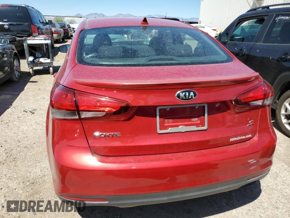 2017 Kia Forte S with VIN 3KPFL4A7XHE039847, listed as a Copart auction lot 70060934 with 87,867 mi miles and Salvage Title. Bid and sale history available at DreamBid. Image 6.