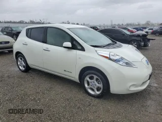 2011 Nissan LEAF SL-e with VIN JN1AZ0CPXBT004287, listed as a Copart auction lot 48035995 with 44,730 mi miles and Clean Title. Bid and sale history available at carsss.com. Image 4.