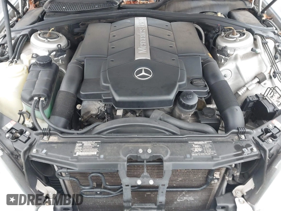 2002 Mercedes-Benz S-Class 5.0L with VIN WDBNG75J82A264932, listed as a IAAI auction lot 41388088 with 195,747 mi miles. Bid and sale history available at carsss.com. Image 10.