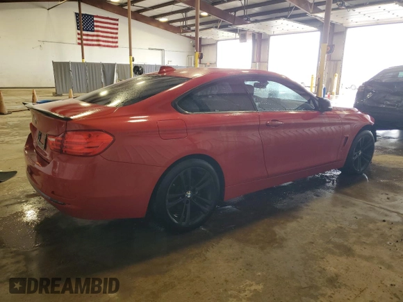 2016 BMW 4 Series 428i xDrive with VIN WBA3N9C54GK250704, listed as a Copart auction lot 52419385 with 92,738 mi miles and Salvage Title. Bid and sale history available at carsss.com. Image 3.