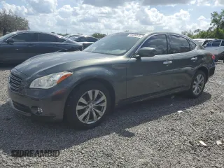 2012 Infiniti M37 with VIN JN1BY1ARXCM391615, listed as a Copart auction lot 51695075 with 136,011 mi miles and Salvage Title. Bid and sale history available at carsss.com. Image 1.