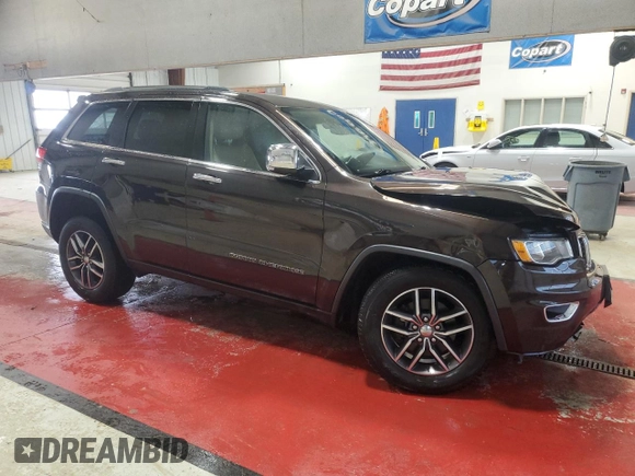 2017 Jeep Grand Cherokee Limited with VIN 1C4RJFBG1HC641024, listed as a Copart auction lot 52885535 with 106,044 mi miles and Salvage Title. Bid and sale history available at carsss.com. Image 4.