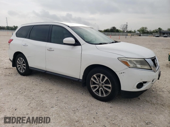 2014 Nissan Pathfinder S z VIN 5N1AR2MM4EC679257, wystawiony jako Copart lot #50843915 z przebiegiem 157 435 mil mil oraz Czysty tytuł • Clean title. Historia ofert i sprzedaży dostępna na DreamBid. Obrazek 4.