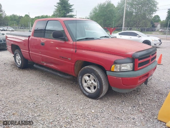 1998 Dodge Ram 1500 with VIN 3B7HC13Y5WG166701, listed as a IAAI auction lot 42059031 with 218,840 mi miles. Bid and sale history available at carsss.com. Image 1.