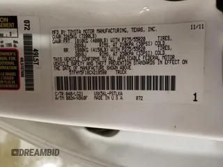 2012 Toyota Tundra 4WD Truck LTD with VIN 5TFHY5F18CX218580, listed as a Copart auction lot 86073984 with 216,099 mi miles and Clean Title. Bid and sale history available at carsss.com. Image 12.