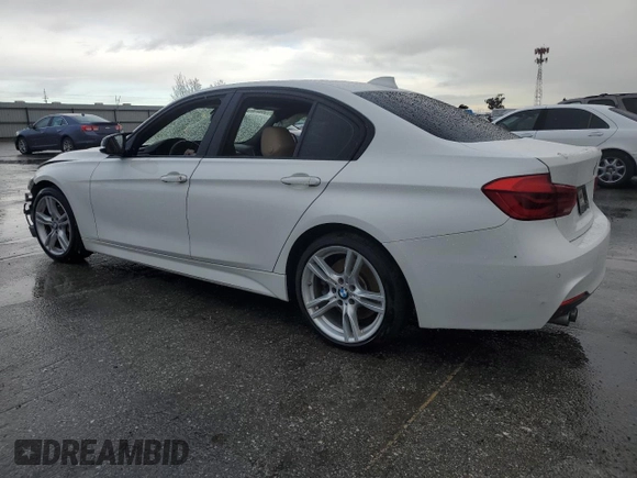 2017 BMW 3 Series 330i with VIN WBA8B9G51HNU09848, listed as a Copart auction lot 48812075 with 105,075 mi miles and Salvage Title. Bid and sale history available at carsss.com. Image 2.