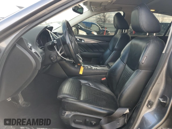 2016 Infiniti Q50 Red Sport 400 with VIN JN1FV7AR8GM451720, listed as a Copart auction lot 50495645 with 122,158 mi miles and Clean Title. Bid and sale history available at DreamBid. Image 7.