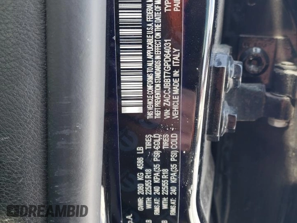 2016 Jeep Renegade Latitude with VIN ZACCJBBT7GPD64031, listed as a Copart auction lot 45688415 with 150,837 mi miles and Non Repairable. Bid and sale history available at carsss.com. Image 13.