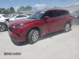 2022 Toyota Highlander Hybrid Limited with VIN 5TDXBRCH4NS542480, listed as a Copart auction lot 57946125 with 49,004 mi miles and Salvage title. Bid and sale history available at DreamBid. Image 1.