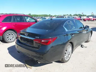 2018 Infiniti Q50 Luxe with VIN JN1EV7AP1JM351430, listed as a IAAI auction lot 42209857 with 119,531 mi miles and . Bid and sale history available at carsss.com. Image 4.