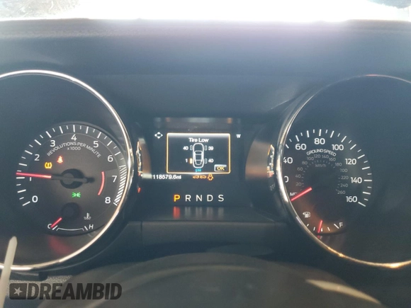 2017 Ford Mustang V6 with VIN 1FA6P8AMXH5316967, listed as a Copart auction lot 53570965 with 118,579 mi miles and Salvage title. Bid and sale history available at DreamBid. Image 9.