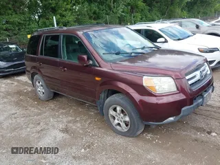 2007 Honda Pilot EX-L z VIN 2HKYF18657H532289, wystawiony jako IAAI lot #42531188 z przebiegiem 252 201 mil mil oraz . Historia ofert i sprzedaży dostępna na DreamBid. Obrazek 1.