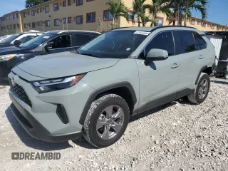 2022 Toyota RAV4 XLE with VIN 2T3W1RFVXNW188947, listed as a Copart auction lot 57582065 with 13,859 mi miles and Salvage title. Bid and sale history available at DreamBid. Image 1.