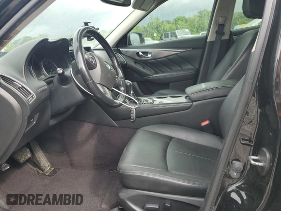 2015 Infiniti Q50 Sport with VIN JN1BV7AP2FM358154, listed as a Copart auction lot 55402455 with 154,630 mi miles and Salvage title. Bid and sale history available at DreamBid. Image 7.