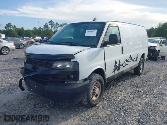 2018 Chevrolet Express Cargo with VIN 1GCWGAFP6J1337249, listed as a IAAI auction lot 42499473 with 92,075 mi miles and . Bid and sale history available at DreamBid. Image 18.